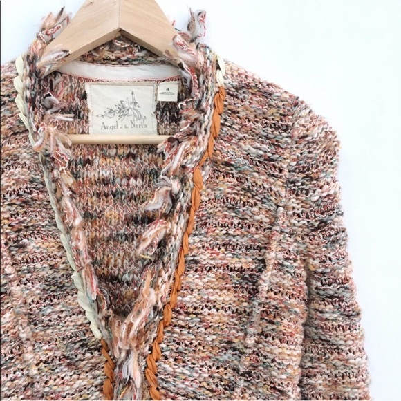 Anthro Angel of the North Yarn Sweater Blazer - Picture 4 of 9